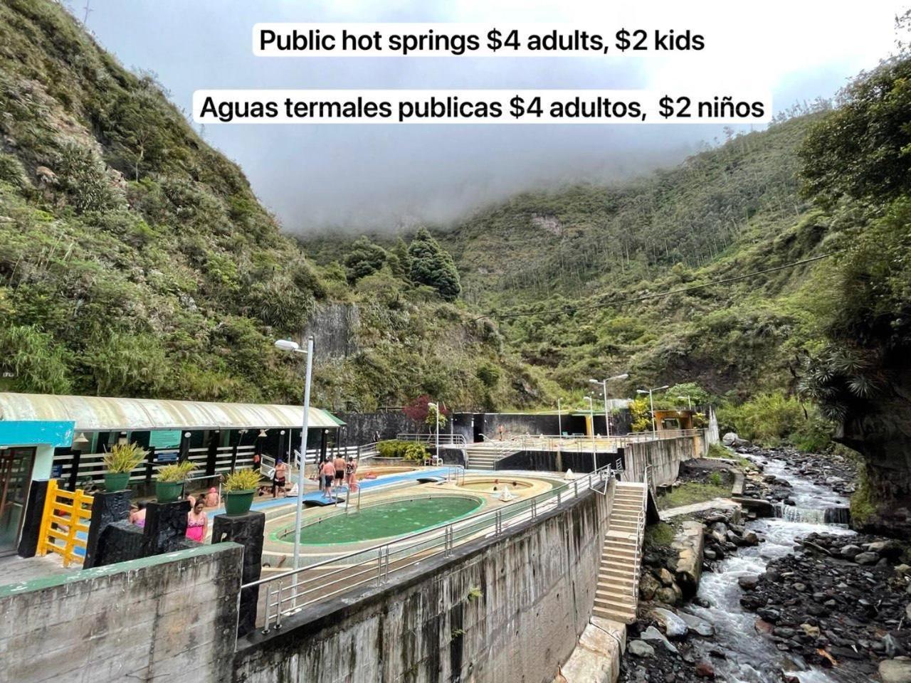 Mountain Chalet - Tungurahua Hot Springs/Aguas Termales Baños Exteriér fotografie